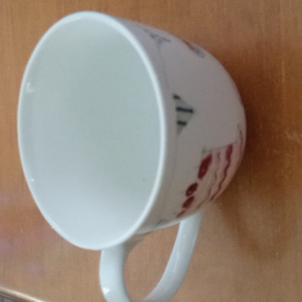 Create By Just Mugs White Dessert Mug